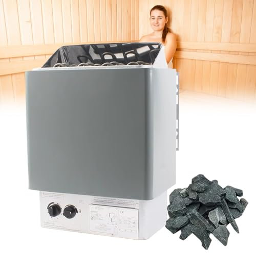 KYZTMHC Stufa per Sauna a Vapore Secco, Sauna Domestica, Attrezzatura per fornace per Sauna, Protezione dal surriscaldamento, per Sauna Finlandese, Bagno Caldo Secco(3KW/380V)