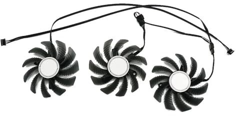 QKFTCSDW Ventilateur de Refroidissement de Remplacement RTX3060, 78MM, Compatible avec RTX 3050 3060 Ti Gaming, Carte Graphique de Refroidissement