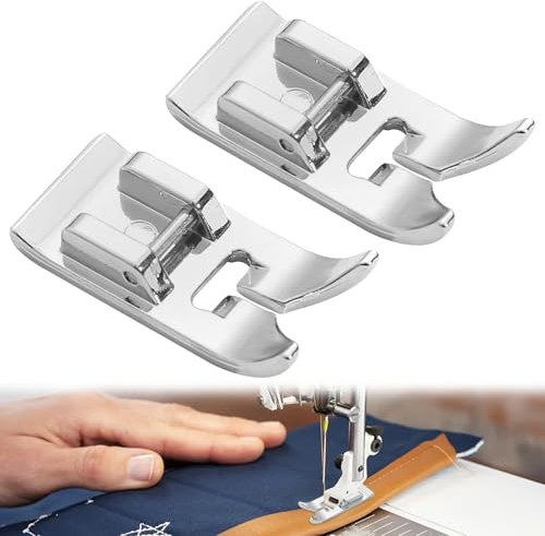 2PCS Walking Foot for Sewing Machine Not Easy to Rust Sewing Machine Feet Hard and Durable Not Easy to be Damaged Sewing Machine Foot for Most Domestic Household Low Shank Sewing Machines