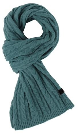 Generisch Schal Damen Winter Wollschal Winterschal groß und flauschig Schal Senfgelb Damen Schal Damen Blau Winter