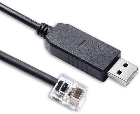 Prolific PL2303 Chipsatz USB RS232 auf RJ12 6P6C zum Anschluss von PC- und HC-Firmware-Updates für Skywatcher Synscan (90 cm)