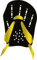 CRESSI Unisex-Adult Aqua Energy Swim Paddles Schwimmen, Schwarz/Gelb, M