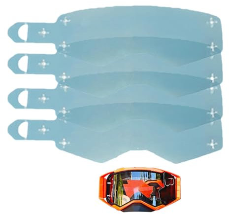 Generisch Motorrad -Reitglasfilm, Motorradbrillenfilm - Schutzbildschirm für Motorradbrillen | Motorrad -Reit -Brillenbildschirm, reißbares Design für Outdoor, Wettbewerb