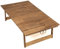 Klappbarer Picknicktisch, Massivholz Gartentisch, 120x70x35 cm, 4-6 Personen (Walnuss)