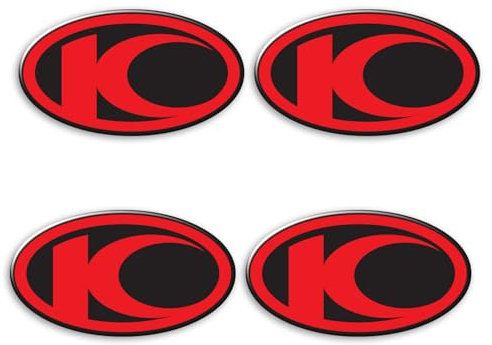 4 Stück geharzte Gel-Aufkleber 3D-Aufkleber Wappen Logo für Motorrad Roller Helm kompatibel mit KYMCO XCITING
