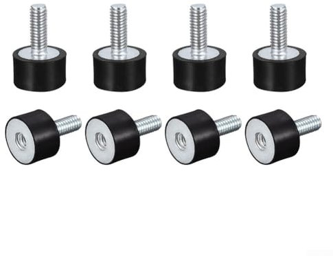 8 Stück Vibrationsdämpfer aus Gummi mit M5 Anschluss für Maschinen