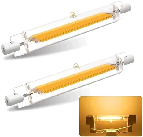 MJGFD R7S LED 118mm 20W Dimmbar, 20W LED R7S Lampen Ersatz für 200W Halogenstab, Warmweiß 3000K 2000LM, Kein Flackern, 360°Abstrahlwinke, 2er Pack