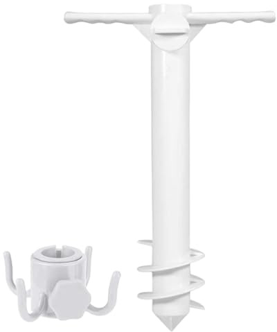 Jubilofex Halterung für Sonnenschirm, Befestigung für Sonnenschirm, Zubehör für Sport und Außenbereich, für Camping, Picknick, Park, Angeln, Rasen, Terrasse, Pool