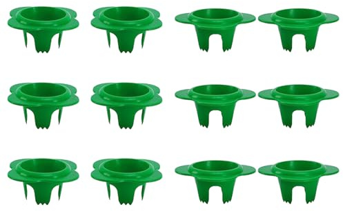 Hrtyvhin 6/12 Stück Spritzschutz für Garten, Hof, Weg, Zubehör, Kunststoff Sprinklerabdeckung