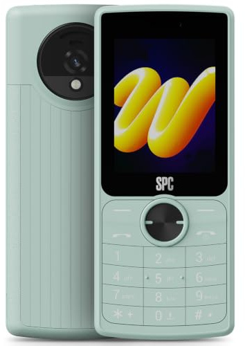 SPC WILD COOL - Einfaches Handy für Digitalpause/Einstieg, Mint | Ohne Apps/soziale Medien, 4G, FM-Radio, Kamera, Bluetooth-Konnektivität, 2,4-Zoll-Display, Kopfhöreranschluss