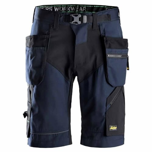 Snickers 69049504052 Size 52 Flexiwork Work Shorts - Navy Blue/Black