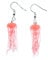 Miniblings Quallen rosa Medusa Ohrringe - Handmade Modeschmuck I Tauchen Sommer Meer Urlaub - Ohrhänger Ohrschmuck versilbert