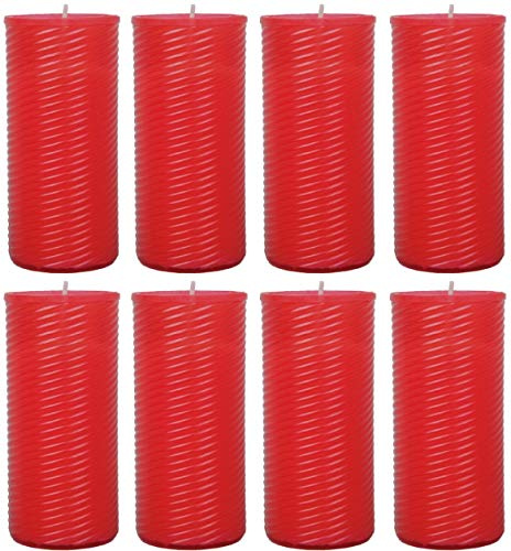 HS Candle Ersatzkerze (N3) Nachfüller 8er Pack in Rot