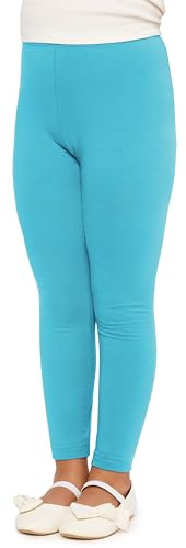 Merry Style Mädchen Lange Leggings aus Baumwolle MS10-225 (Türkis, 146 cm)