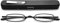 VEVESMUNDO Lesebrillen Schmal Metall Federscharnier Klassische Damen Herren Klein Mini Leicht Lesehilfe Sehhilfe Brillen mit Etui (1 Stück Schwarz Lesebrille, 2.5)