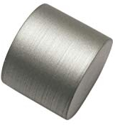 Gardinia Endstück, 2 x Endkappe, Metall,Silber, für Gardinentechnik Ø 19 mm