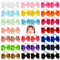 40pcs 3 pulgadas bebés arcos del pelo lazos del pelo de la venda elástico del Ponytail de la banda para el cabello accesorios para niños pequeños para niños