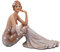 Comfy Hour Glamour Elegance Figur aus Kunstharz, viktorianischer Stil, Dame auf dem Boden, 15,2 cm hoch