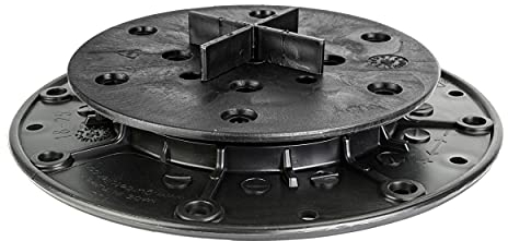 Gartenwelt Riegelsberger justierbarer Plattenlager PRO Stelzlager Stellfuß für Terrassen-Platten Keramik Stein Beton Fliesen höhenverstellbar 21-27 mm | 126 Stück (1 Karton)