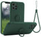 abitku Compatible with iPhone 12 Pro Max Case, Silicone with 360°Ring Kickstand Holder (Support Magnetic Car Mount) Soft Silk Microfiber Cloth Designed for iPhone 12 Pro Max 6.7inch 2020 (Green)