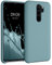 kwmobile Hülle kompatibel mit Xiaomi Redmi Note 8 Pro Hülle - Silikon Handy Case - Handyhülle weiche Oberfläche - kabelloses Laden - Arctic Night