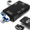 Retoo Lettore di schede SD 5 in 1 ad alta velocità, USB 3.0, con OTG e tipo C, lettore di schede per Micro SDXC, SDHC, TF e UHS-I, compatibile con Windows, Mac, Android, iPhone, smartphone