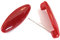 AMANAii® 15 Kopftuch Nadel, Hijab Pin, Sicherheitsnadel, Nadeln, Brosche, Bluse, Tuch, Schal, Befestigung, Clip, Stecknadel, Schachtel, Rubin Rot, Red