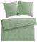 Pure Label Musselin Bettwäsche 200x220 cm mit Kissenbezug 2er Set 80x80 cm aus 100% Baumwolle - Traumhaft weiche, kuschelige Bettwäsche-Sets in grün