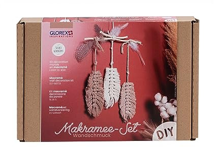 Glorex 5100901 - Markramee Bastelset, Wandschmuck selbst geknüpft