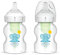 Dr Brown's Natural Flow® Anti-Colic Options+™ Wide-Neck Baby Bottle, 5oz/150ml, with Level 1 Teats, 2-Pack, Elephant