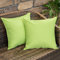 MIULEE 2er Set Outdoor Kissenbezug wasserdichte Kissenbezüge Sofakissen Dekorativ Couchkissen Wetterfeste Kissenhülle Zierkissen Bezug Weich für Sofa Couch Outdoor Garten Balkon 40x40 cm Grün