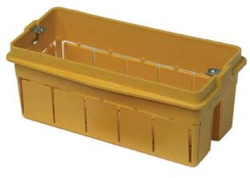 14PZ SCATOLA DA INCASSO CON INSERTI IN METALLO SENZA COPERCHIO - 6 posti tipo 506 - mm.168x63x53 - (1706)