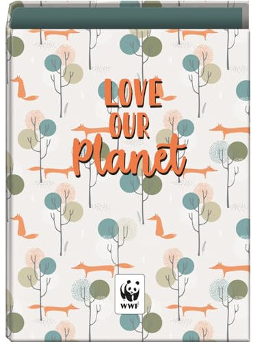 Dohe - Ordner mit 4 Ringen, Kapazität 250 Blatt, Blattgröße (26,4 x 34 cm), Rücken 6 cm, Ringe 40 mm, extra fester Deckel, Schulmaterial - WWF Love Our Planet