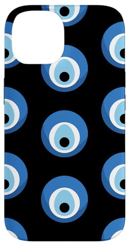 Hülle für iPhone 14 Türkisches Evil Eye Amulett Nazar Griechisches Muster