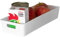 Prodbuy [Set of 3] Pantry Organiser Storage Trays 30cm Long Narrow White Drawer Baskets Containers