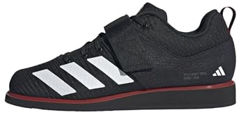 adidas Unisex Adult Powerlift 5 Weightlifting Shoes, Black/White/Pure Ruby, 8.5 Women/7.5 Men