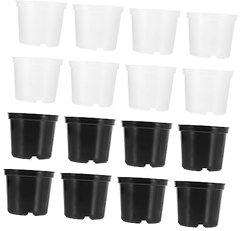 CAXUSD 20 Stück Anzuchttöpfe Für Sukkulenten Pflanzbehälter Anzuchtbecher Mit Drainagelöchern