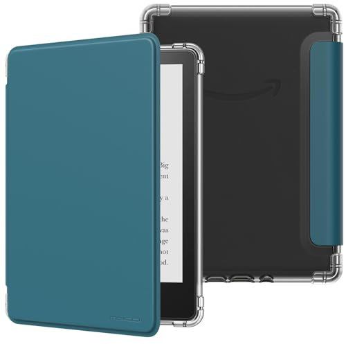MoKo Custodia Compatibile con 6,8 Pollici Tablet e Libro digitale 2021, Cover Leggera con per eBook Reader in TPU Morbido Auto Sveglia/Sonno per Tablet, Gemma Verde