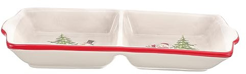 FUNOMOCYA Piatto Per Salse in Ceramica Stile Natale Contenitore Per Condimenti Adatto Sushi Salse Olio Zucchero Decorazione Per Tavola