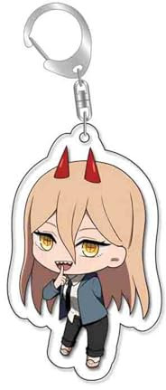 dashcos-store Chainsaw Man Keychain Double-sided Acrylic Pochita Denji Keyring Pendant Accessories,Medium