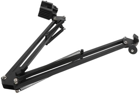 GRADENEVE 1pc Lazy Phone Stand for Filming Camera Bracket Stable Base Flexible Arm for Smartphones and Cameras Easy to Install Portable Photography Accessory Black