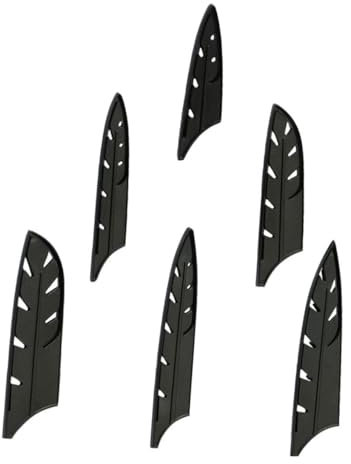 Cabilock 10st Messerset Aus Stahl Küchenhelfer Universalhüllenabdeckung Küchenmesser Messerscheide Küchenscheide Scherenscheide Messerdekorabdeckung Hüllenschutzabdeckung Black Plastik