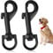 2 Pezzi Moschettoni Girevoli Gancio per Cani, Moschettoni Girevoli Guinzaglio, Moschettoni Girevole, Fibbie in Metallo Girevoli Per Cane Gatto Piccolo Animale domestico, Guinzaglio e Corda (Nero)