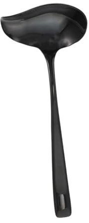 CRILSTYLEO Entenschnabellöffel Aus Edelstahl Mini-schöpfkelle Schwarz Soßenkelle Mit Ausgießer Küchenhelfer Für Salatdressings Und Dessertsaucen