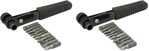 Rolson 28909 11 pc Offset Ratchet Screwdriver Set (Pack of 2)