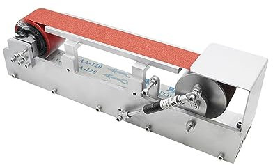 Esmeriladora de banco Pulidora de alta velocidad de refrigeración por agua, pulidora, Motor sin escobillas de 600W, máquina lijadora de banda de molienda de agua de 915x50mm