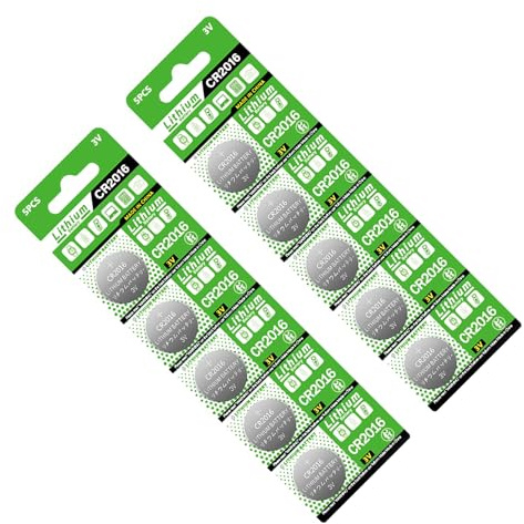 10pcs CR2016 Button Cell Batteries 3V DL2016 LM2016 Coin Cell Battery For Watches Remote Controls Calculators And More