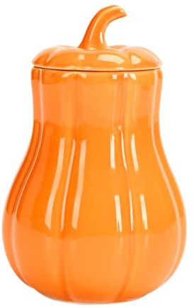 Generisch Kürbis Keramikdose Mit Deckel, Herbstdeko, Keramik Kürbis Vorratsdosen Kleine Bonbonglas Pumpkin Aufbewahrungsdose, Zierkürbisse Thanksgiving Halloween Autumn Fall Decor