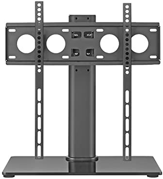 LWJSOCP Supporto per TV, Piano del Tavolo Completamente Girevole con Rotazione di ±85° a Sinistra e a Destra, Base per TV da Tavolo con Cordino di Sicurezza, Adatto a TV da 32-55 Pollici.
