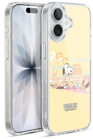 Head Case Designs Offizielle Peanuts Sonnenuntergang Strand Snoopy Gelhülle [Militärischer Schutzgrad] Kompatibel Mit Apple iPhone 17 Und Kompatibel Mit MagSafe